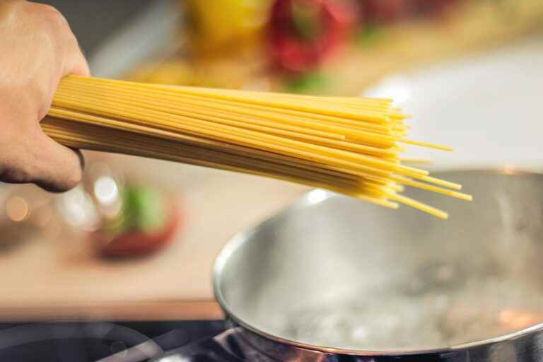 Rezept für Knoblauch Spaghetti mit Bratspeck